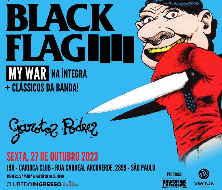 Black Flag volta a São Paulo para tocar o clássico My War na íntegra
