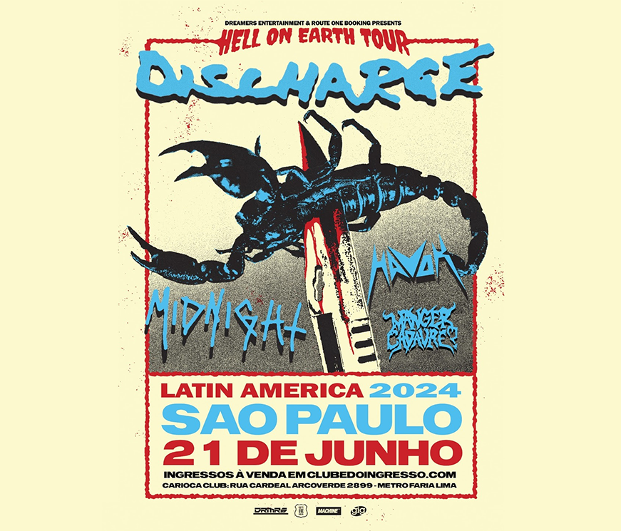 Discharge confirma nova data e local para show em São Paulo