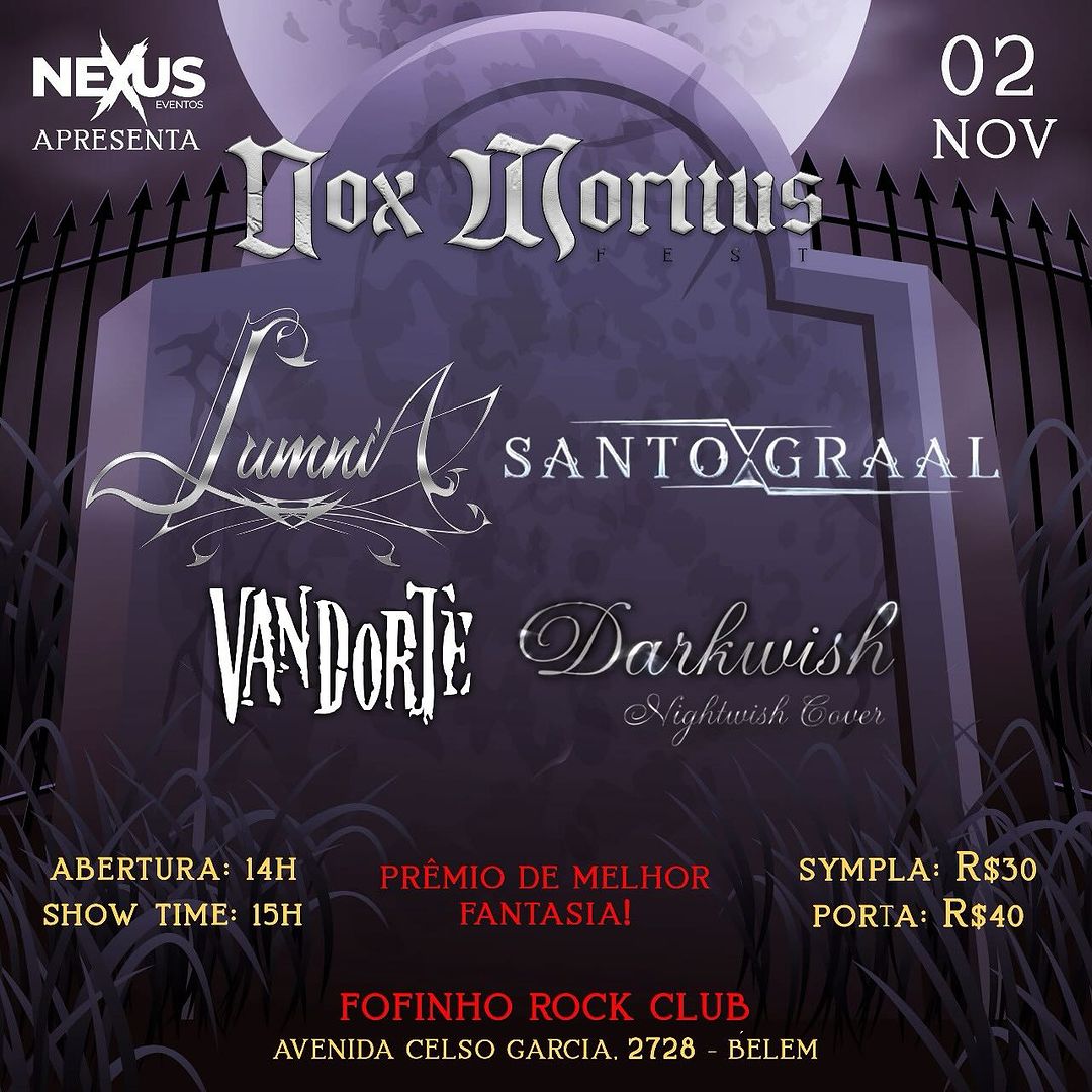 Nox Morttus: Festival de Metal e Halloween Chega a São Paulo em novembro