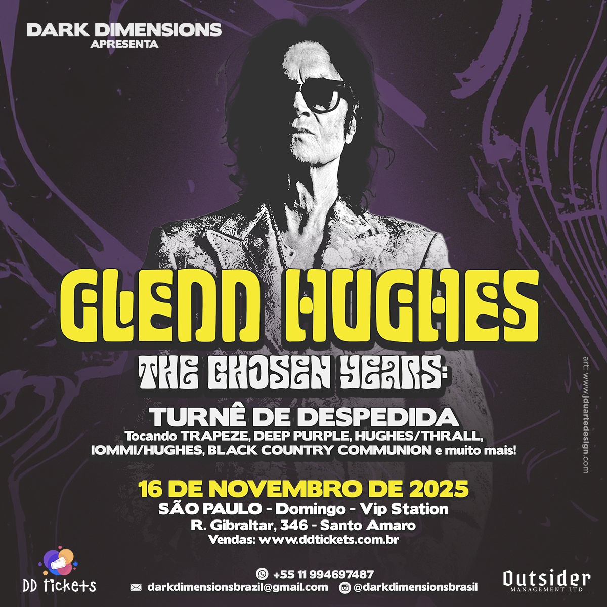 Última turnê de Glenn Hughes será recheada de clássicos em São Paulo