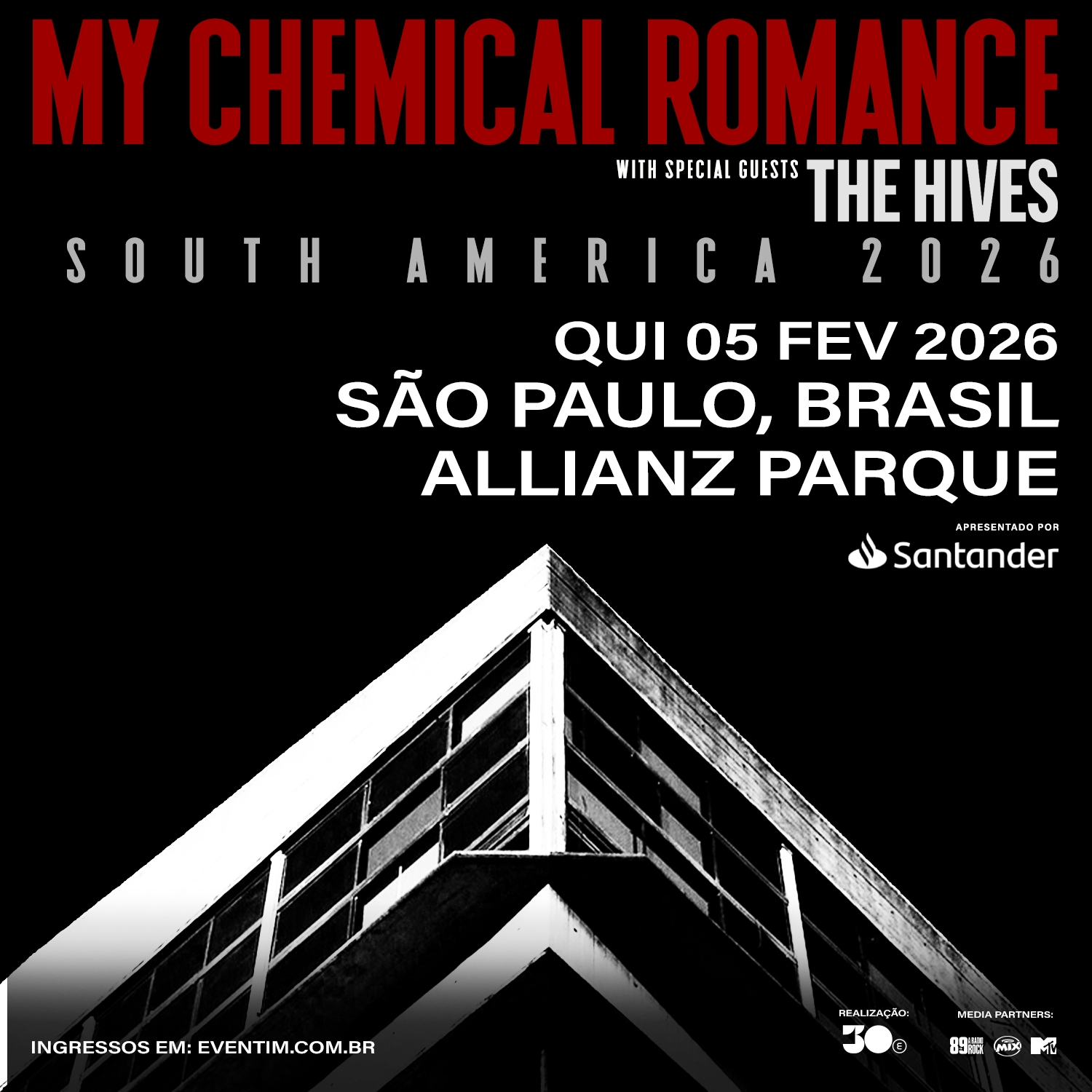 “Junte-se a Black Parade”: My Chemical Romance anuncia show no Brasil após 17 anos