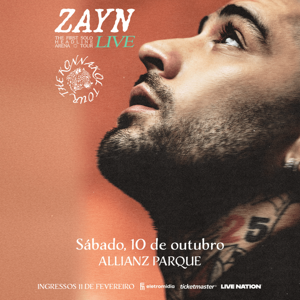 ZAYN anuncia turnê mundial “Konnakol” e confirma show em São Paulo