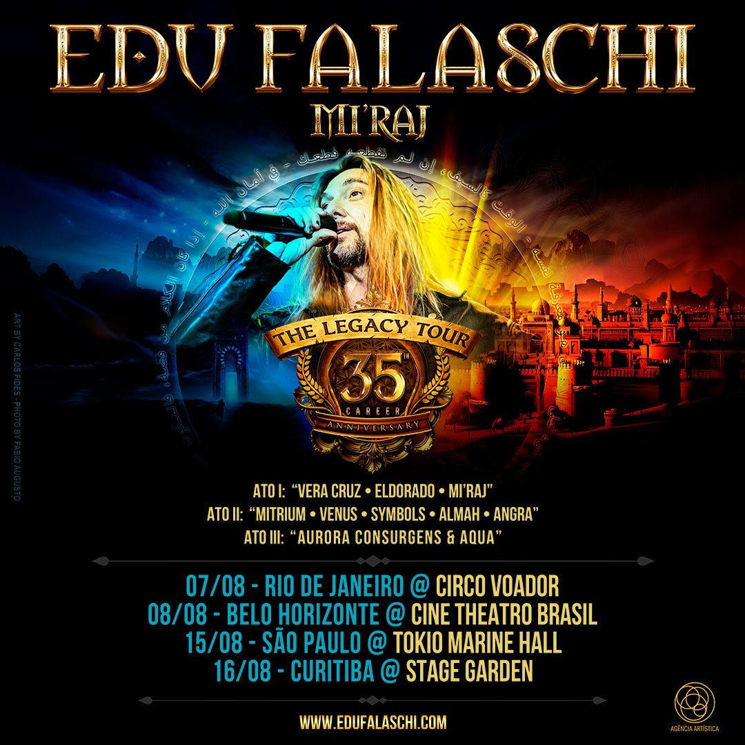 Edu Falaschi anuncia Mi’raj & The Legacy Tour e abre votação de repertório para os fãs