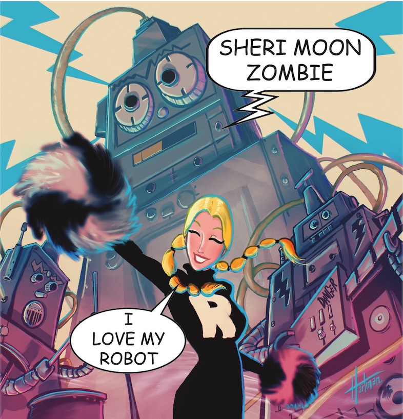 Sheri Moon Zombie estreia na música com o single “I Love My Robot” e videoclipe dirigido por Rob Zombie