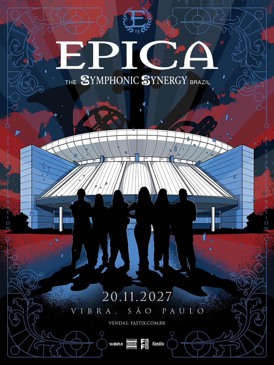 Epica anuncia The Symphonic Synergy Brazil para novembro de 2027 em São Paulo